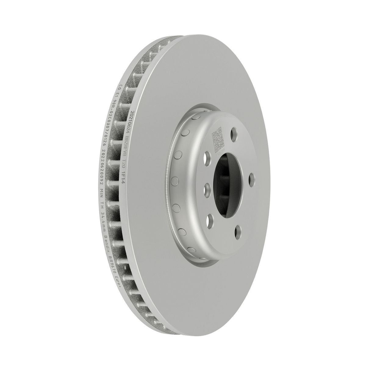 Bendix EURO+ Brake Rotor Single 348mm Front Left-Hand BR9670 EURO+