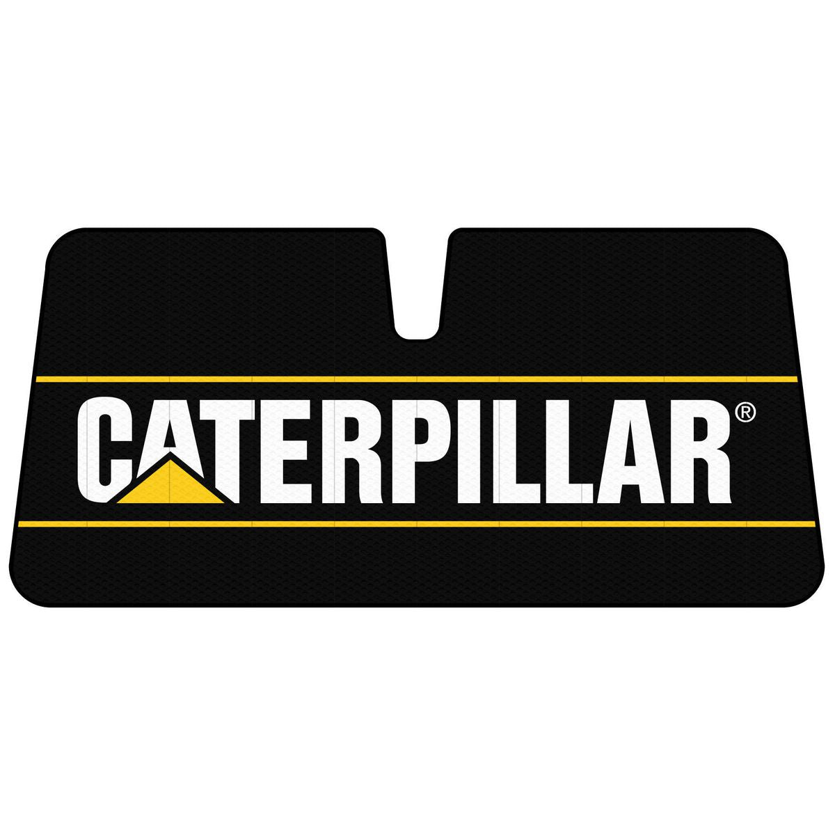 Caterpillar Cat Front Sunshade Black / Yellow Logo WSCAT23-LOG