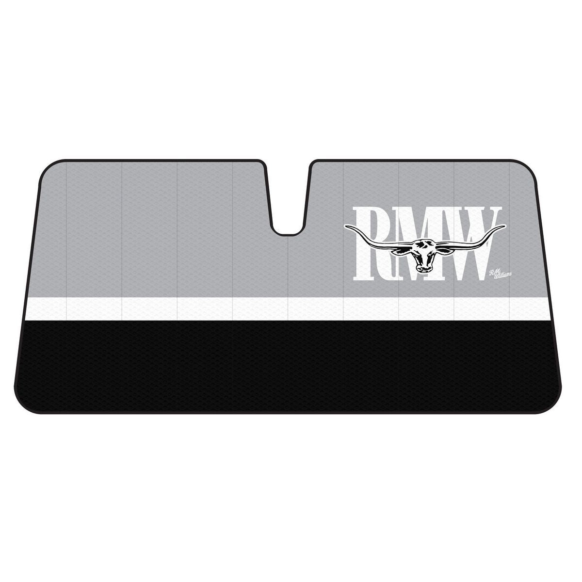 R.M. Williams Front Sunshade Black / Grey Stripe WSRM23-BG