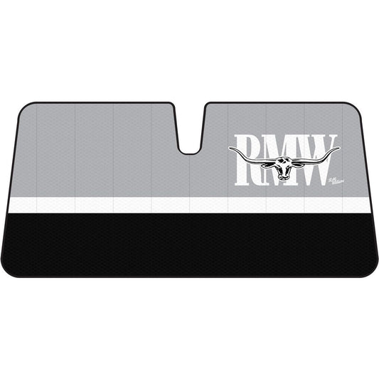 R.M. Williams Front Sunshade Black / Grey Stripe WSRM23-BG