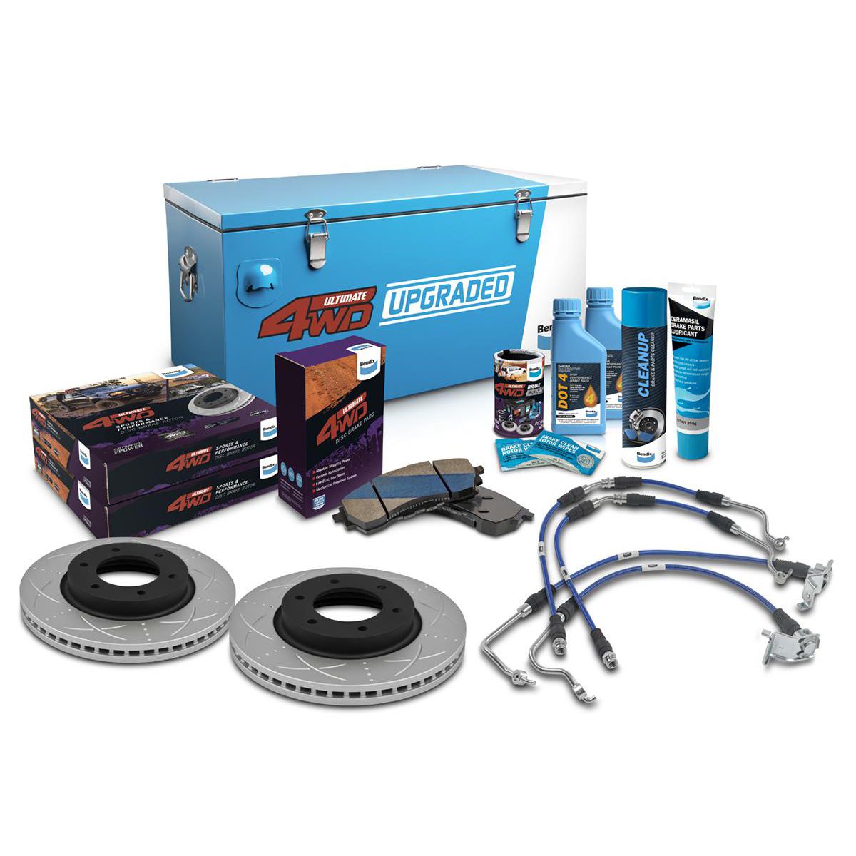 Bendix Ultimate 4x4 Brake Upgrade Kit U4WD-BUK100