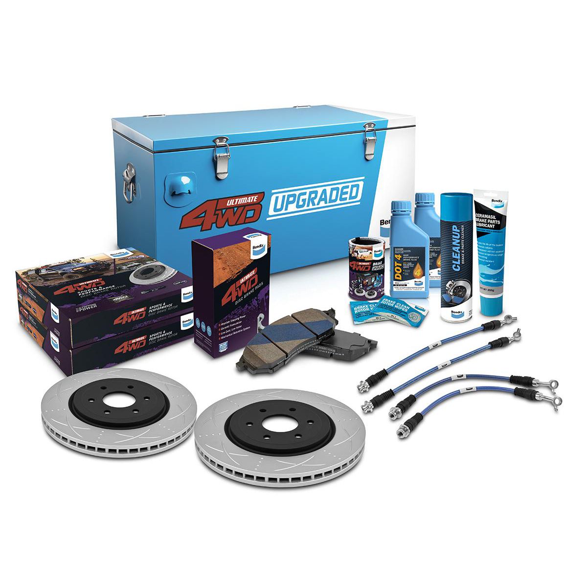 Bendix Ultimate 4x4 Brake Upgrade Kit U4WD-BUK101
