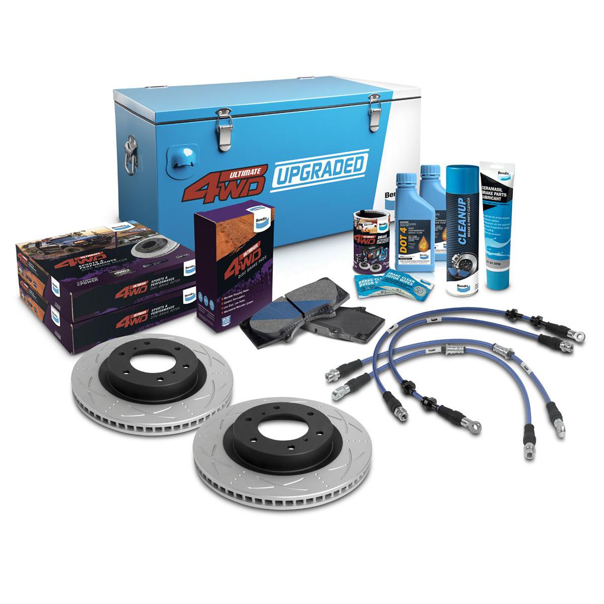 Bendix Ultimate 4x4 Brake Upgrade Kit U4WD-BUK109