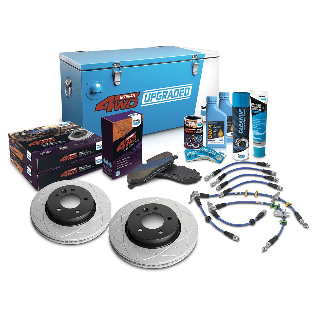 Bendix Ultimate 4x4 Brake Upgrade Kit U4WD-BUK114