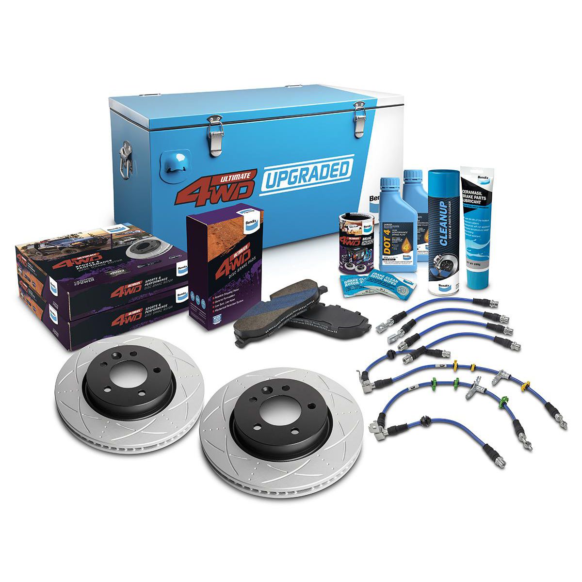 Bendix Ultimate 4x4 Brake Upgrade Kit U4WD-BUK116