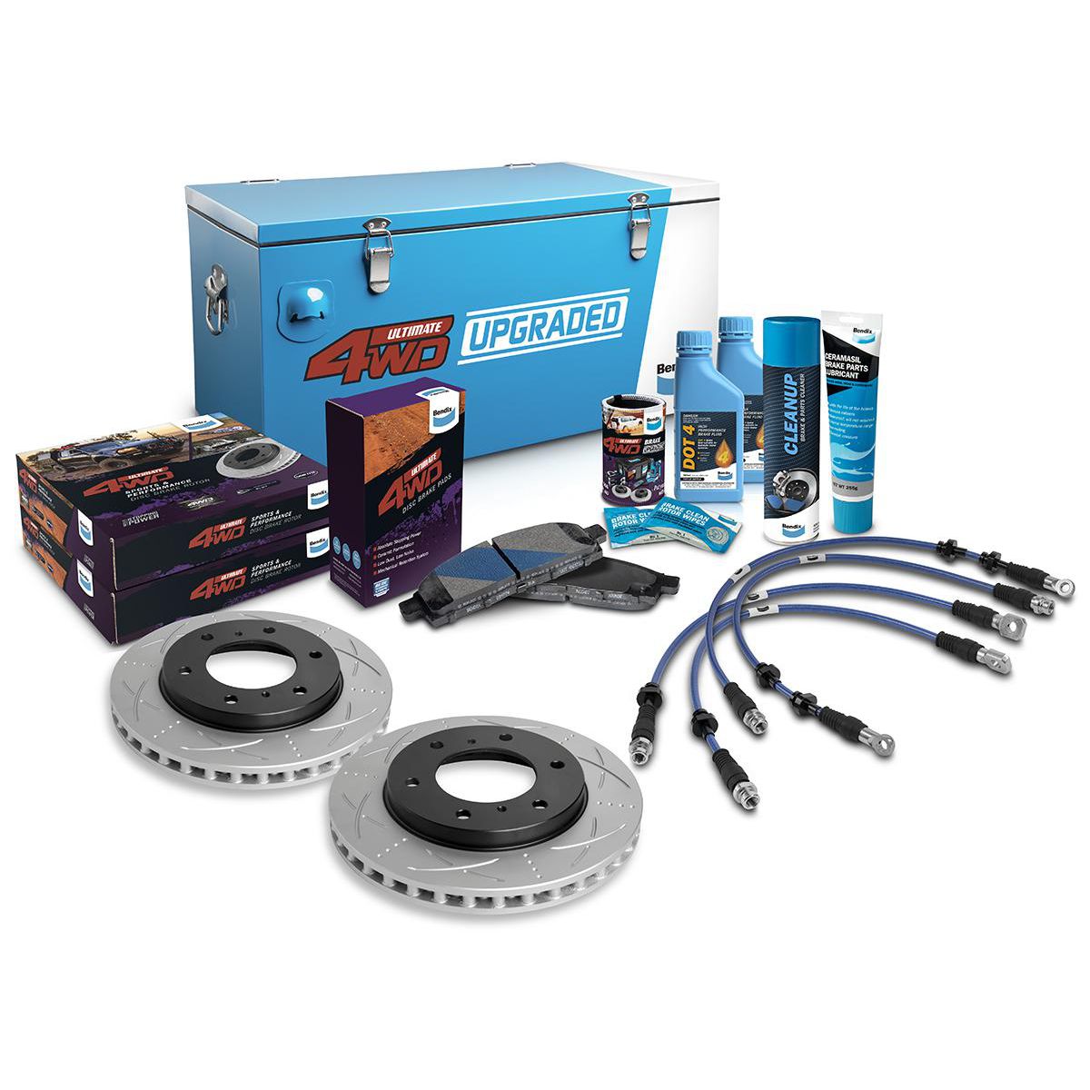 Bendix Ultimate 4x4 Brake Upgrade Kit U4WD-BUK73