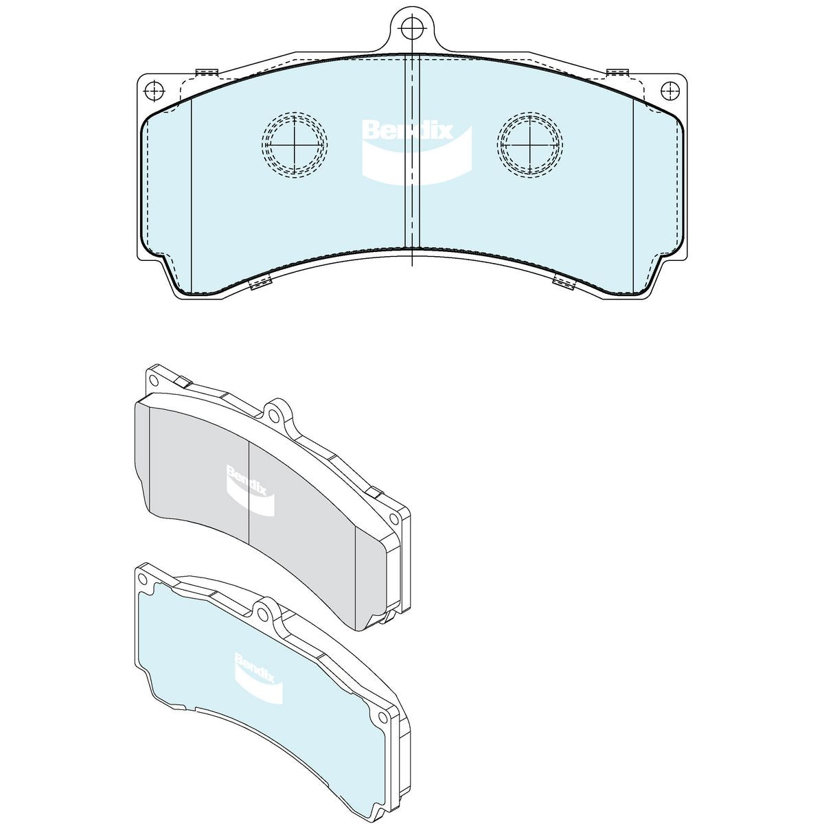 Bendix Ultimate 4WD Brake Pad Set Front DB2594 ULT4WD