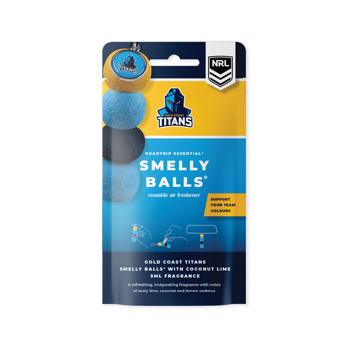 Smellyballs Gold Coast Titans Set NRL445AP