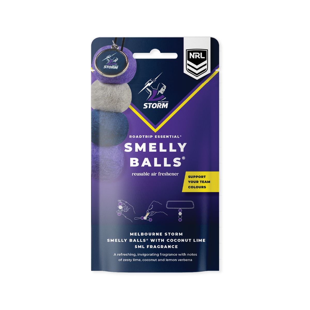 Smellyballs Melbourne Storm Set NRL445AM