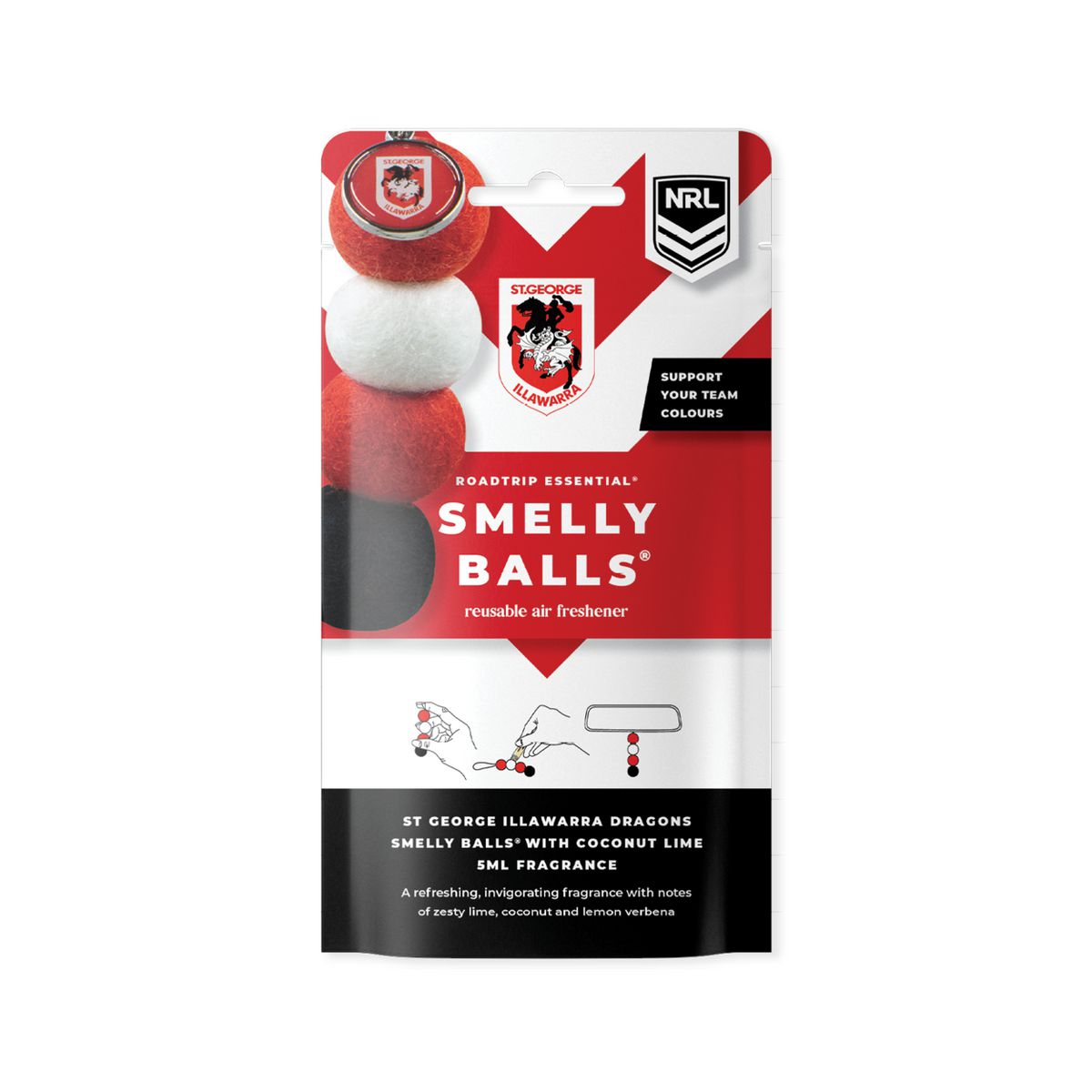 Smellyballs St. George Illawarra Dragons Set NRL445AD