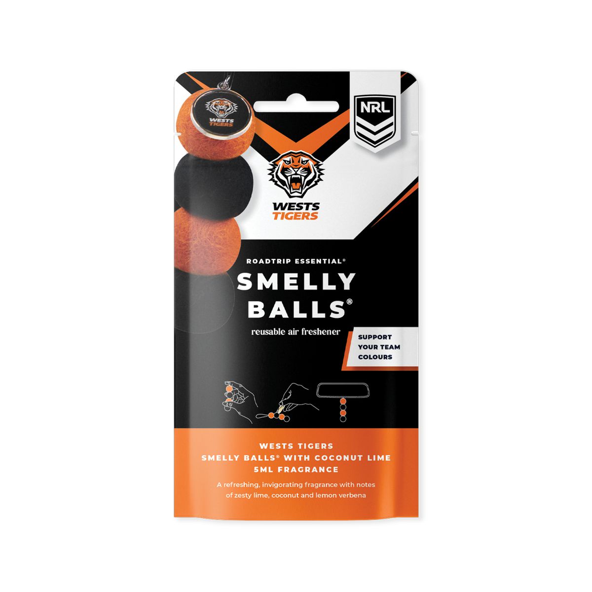 Smellyballs Wests Tigers Set NRL445AN
