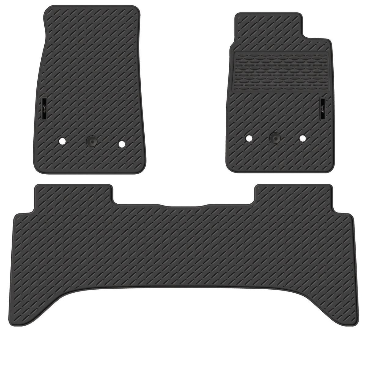 Sperling Precision Fit Front & Rear Floor Mat Set Black MRBIZ002-BLK2RW