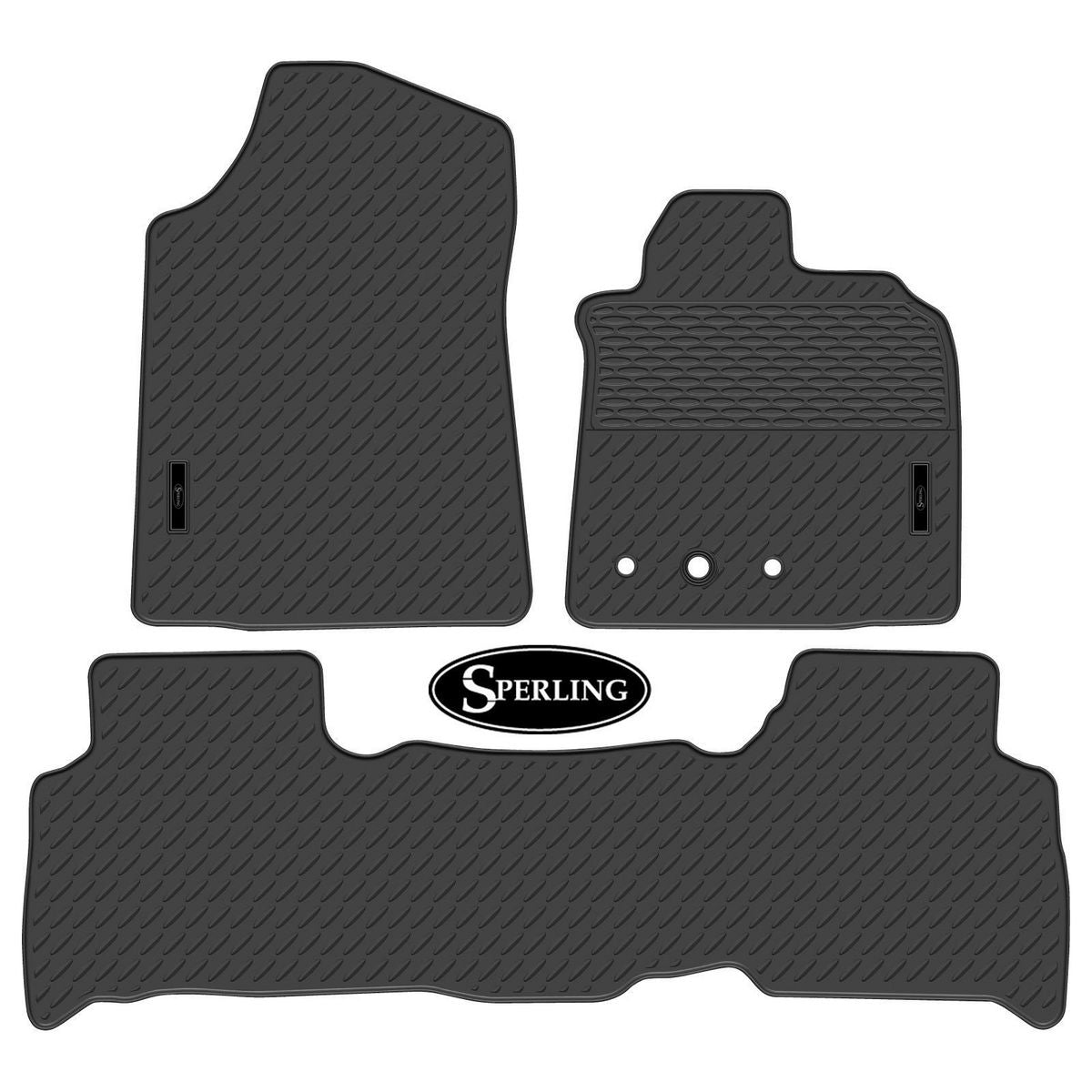 Sperling Precision Fit Front & Rear Floor Mat Set Black MRBTY008 -BLK2RW