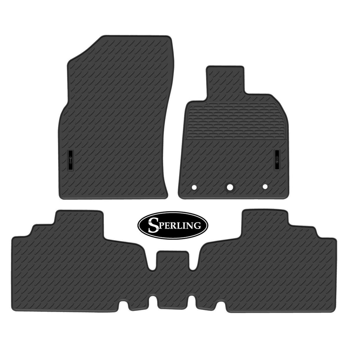 Sperling Precision Fit Front & Rear Floor Mat Set Black MRBTY009-BLK2RW