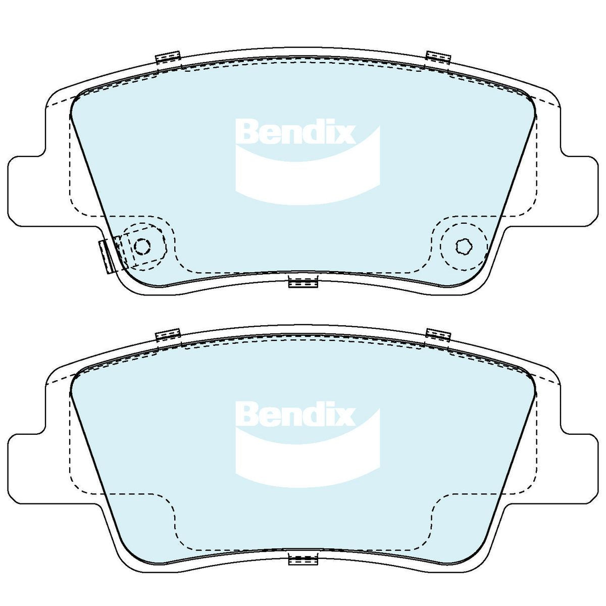 Bendix General CT Brake Pad Set Rear DB2651 GCT