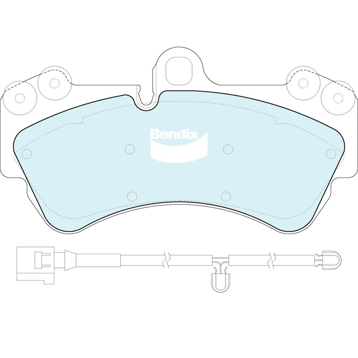 Bendix Ultimate+ Brake Pad Set Front DB1676 ULT+