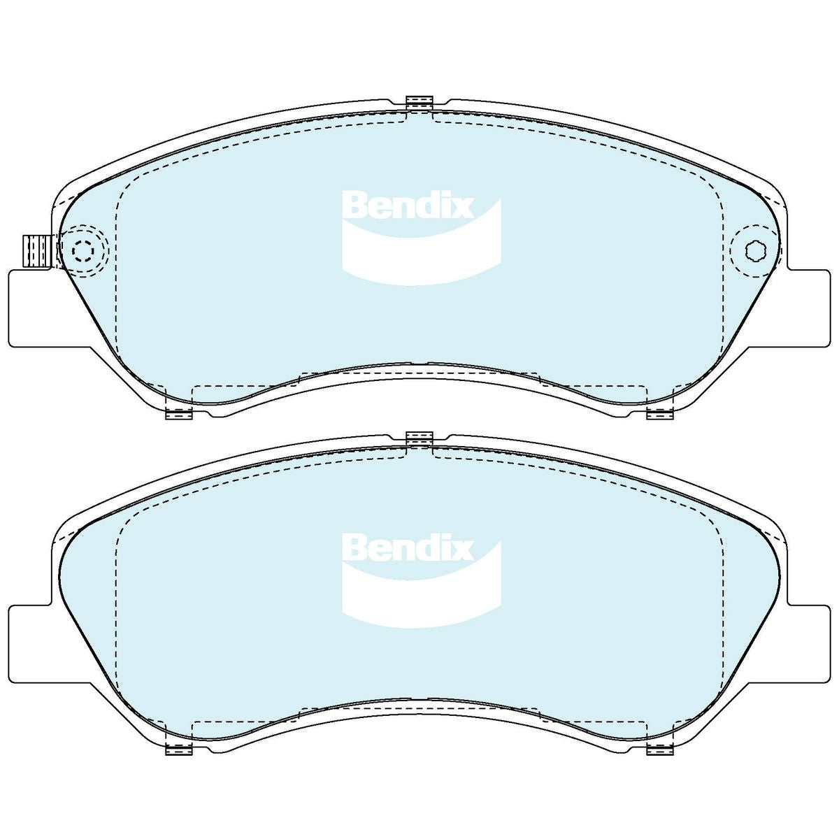 Bendix Heavy Duty Brake Pad Set Front DB2655 HD