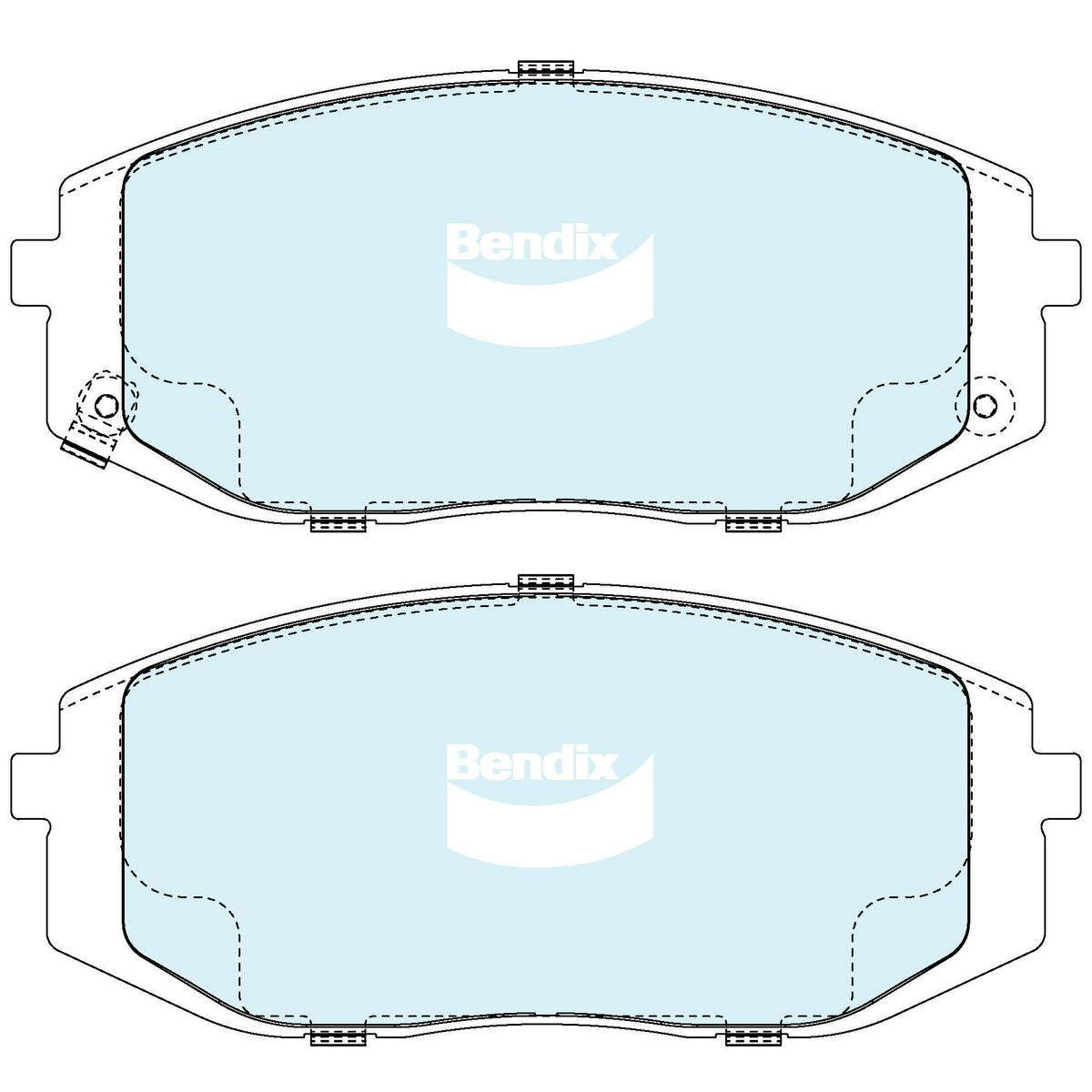 Bendix General CT Brake Pad Set Front DB2650 GCT