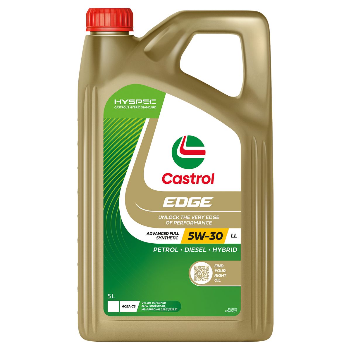 Castrol EDGE 5W-30 LL Engine Oil 5L 3432979