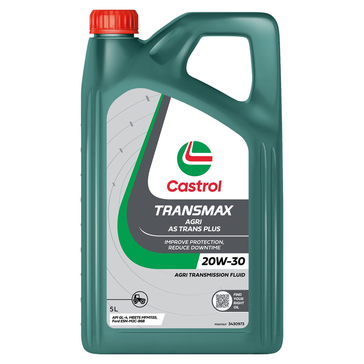 Castrol TRANSMAX AGRI AS Trans Plus 20W-30 Wet Brake Trans/Hydraulic Oil 5L 3430973