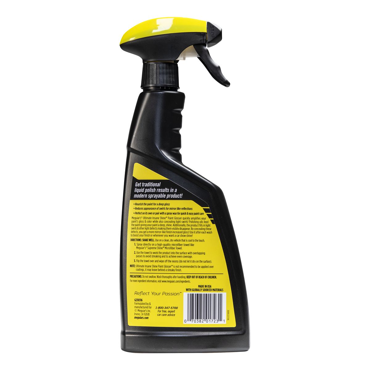 Meguiars Meguiars Ultimate Insane Shine Paint Glosser Spray Detailer 473ml G230316