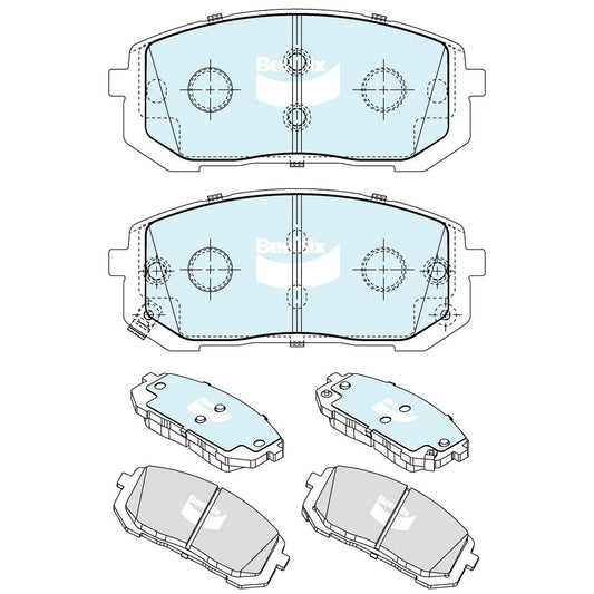 Bendix General CT Brake Pad Set Front DB2663 GCT