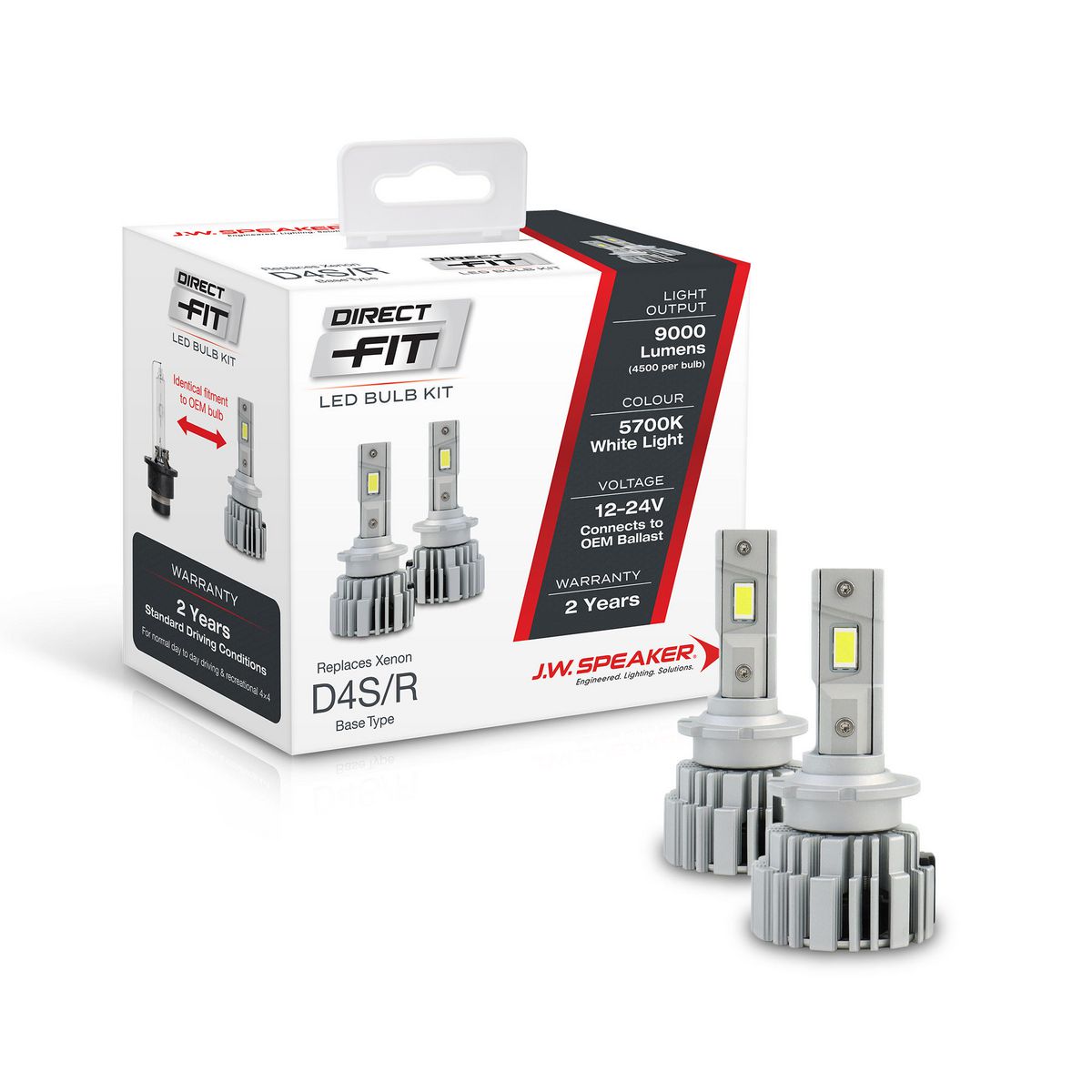 JW Speaker Speaker D4 Led Direct Fit Kit 12/24V 5700K 999000D4
