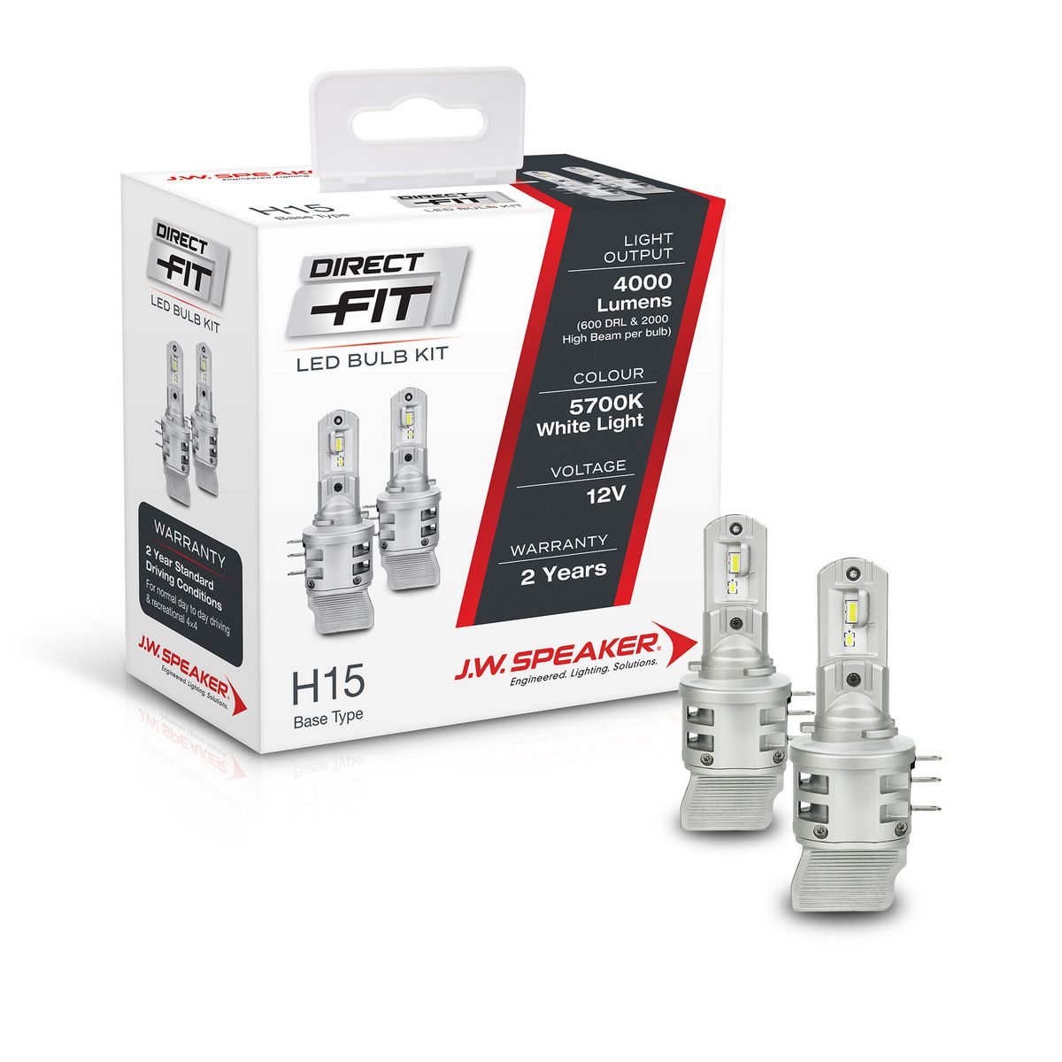 JW Speaker Speaker H11/9/8/16 LED Direct Fit Plus Kit 12V 6000K 999011DFP