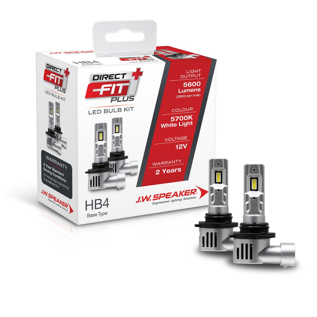 JW Speaker Speaker Hb4 Led Direct Fit Plus Hi/Lo 12V 6000K 999006DFP