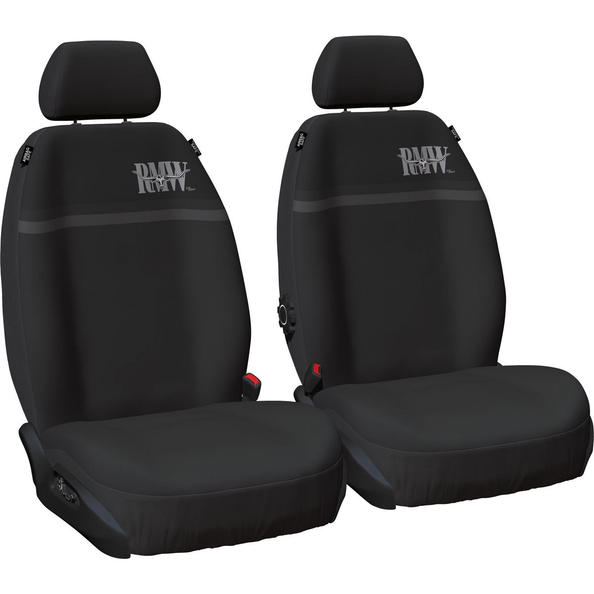 R.M. Williams Front Car Seat Covers Neoprene/Canvas Black - Pair NCRMWBX-BLK30