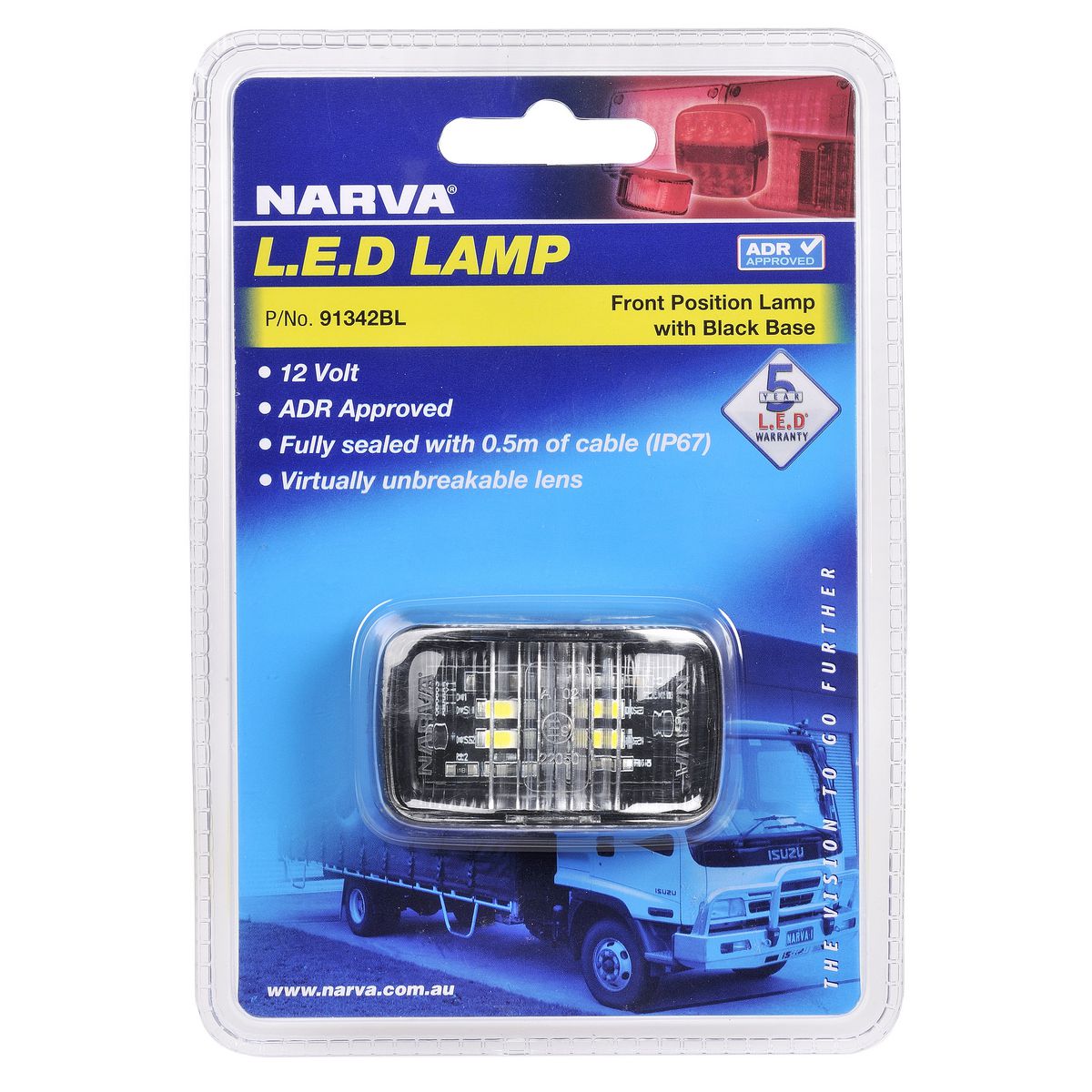 Narva Mdl13 Front Position Led Lamp White 12V 91342BL