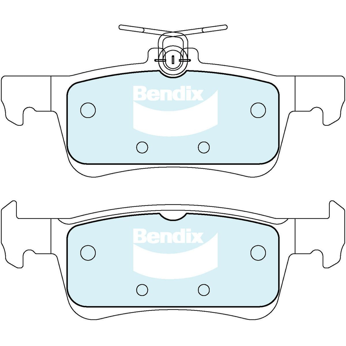 Bendix General CT Brake Pad Set Rear DB2692 GCT