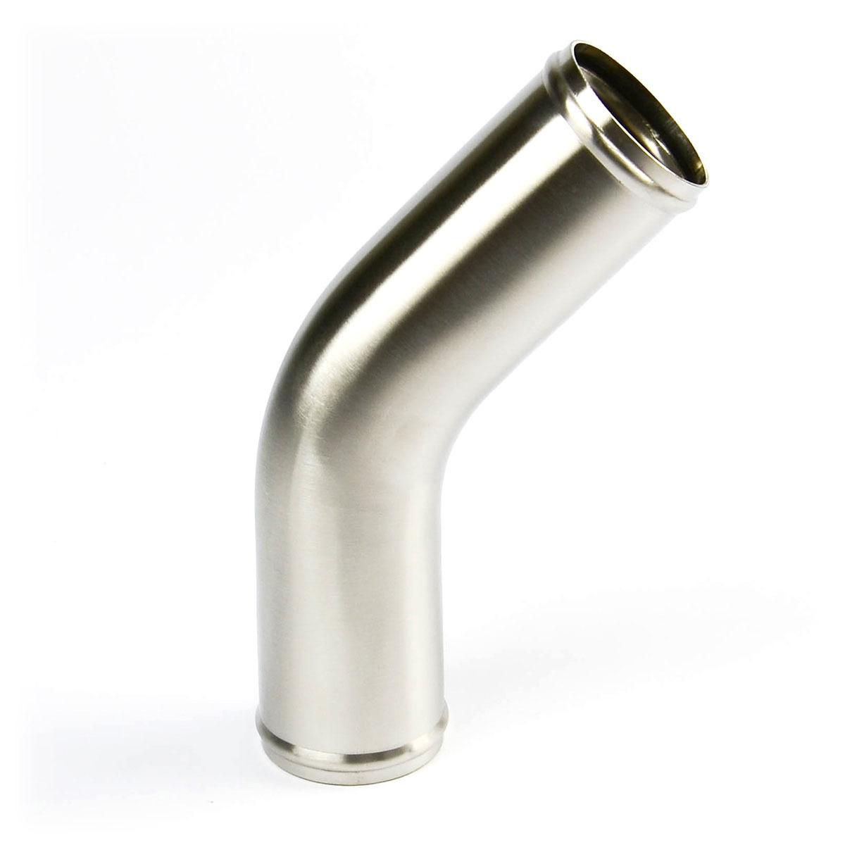 SAAS Pipe 76Mm X 45Deg S/Steel Finish SP457676SS