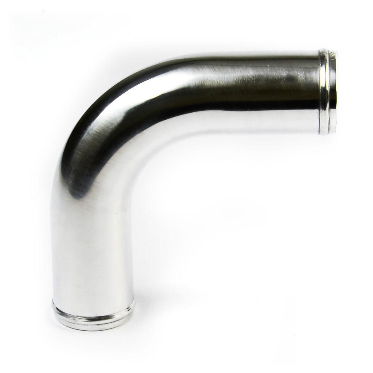 SAAS Pipe 57Mm X 90Deg Alum Polished SP905757P