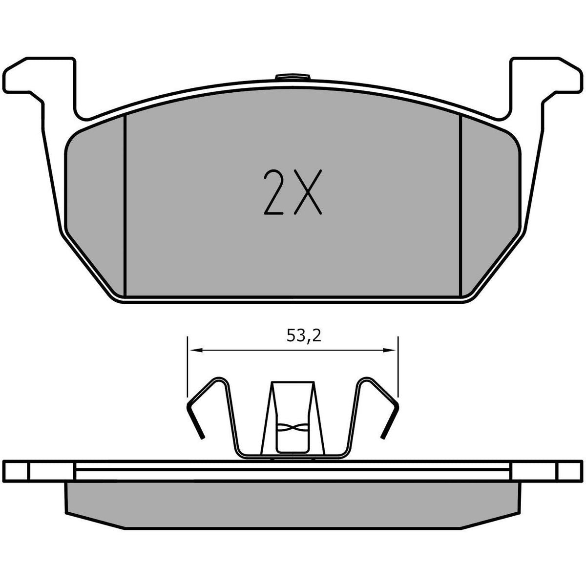 MEYLE Brake Pad Set 025 226 3117