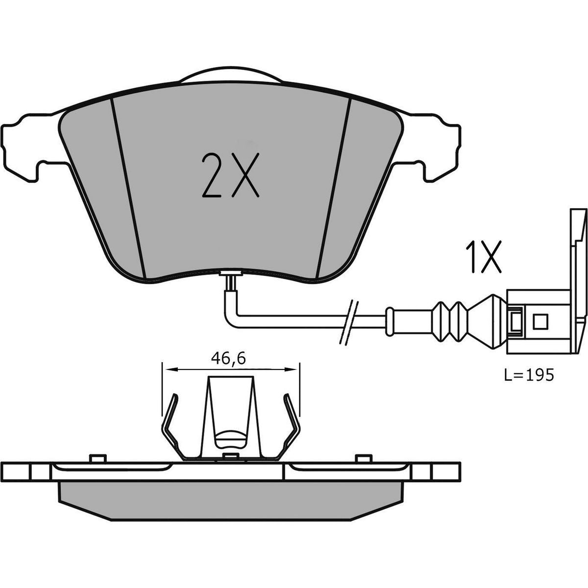 MEYLE Brake Pad Set 025 240 2120/PD