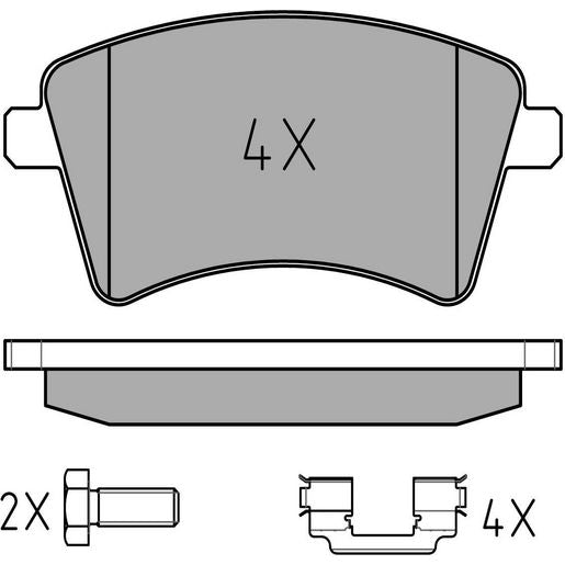 MEYLE Brake Pad Set 025 246 9318