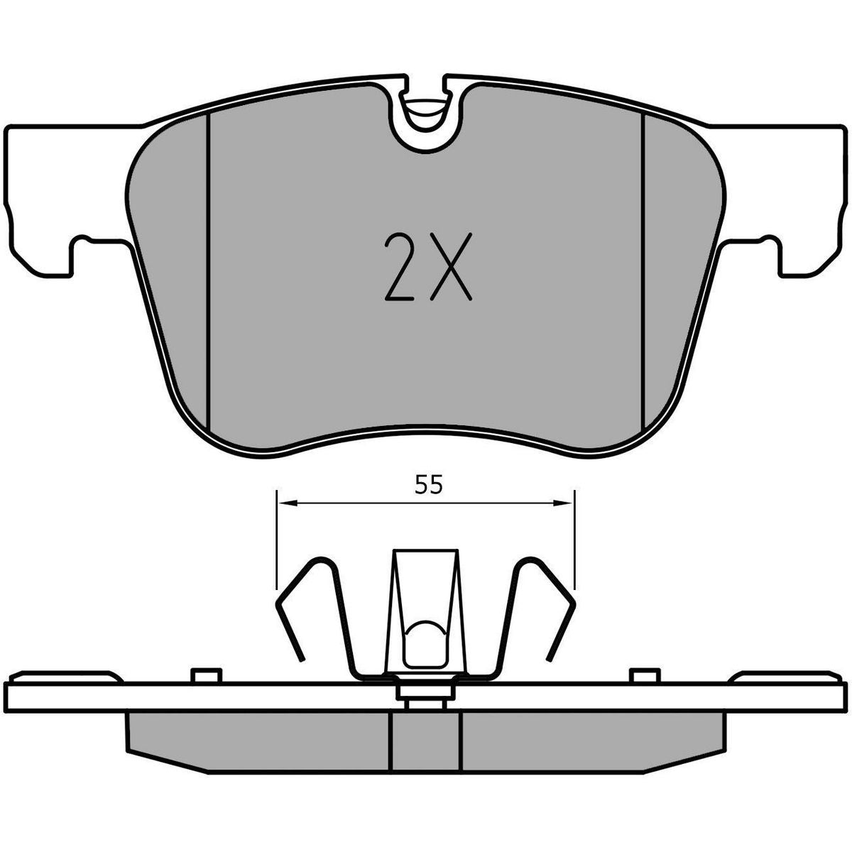 MEYLE Brake Pad Set 025 258 3417