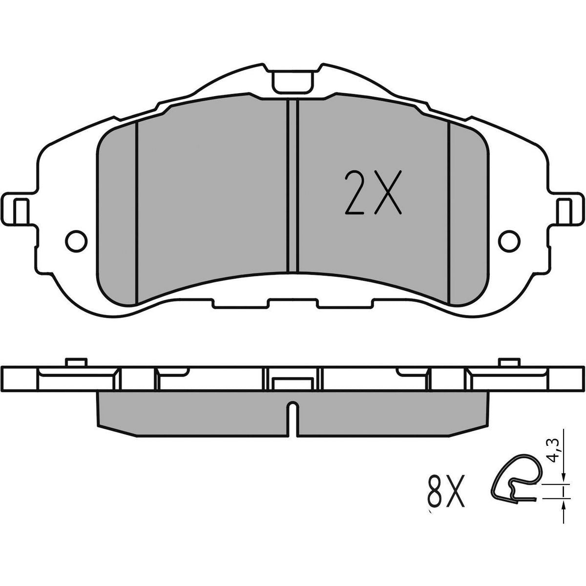 MEYLE Brake Pad Set 025 258 9518