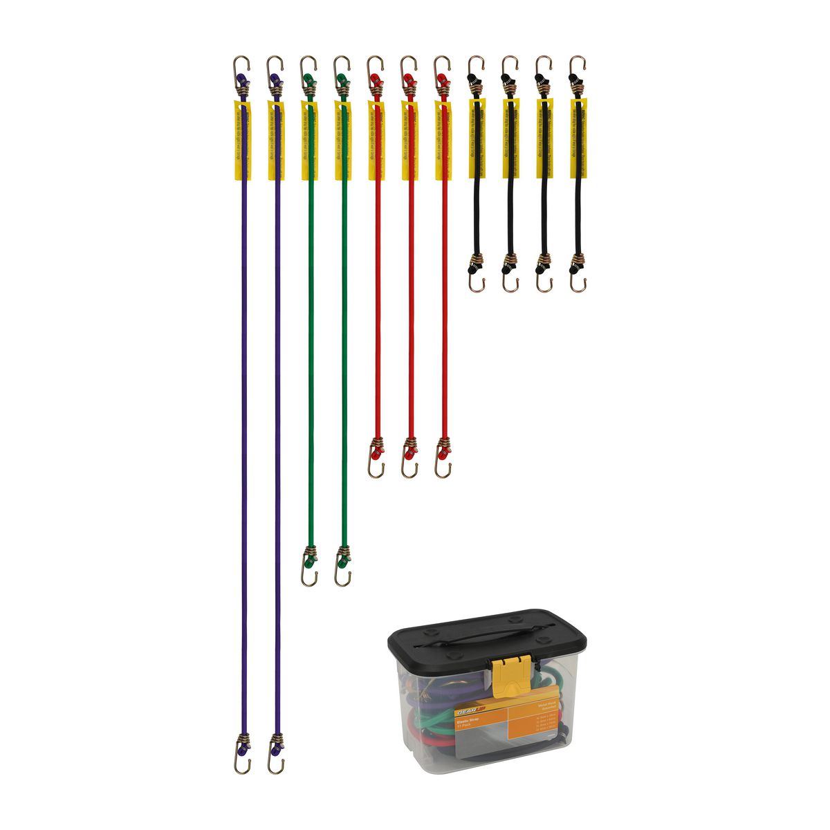 Gear Up Assorted Elastic Strap Set 11Pk GUESPK
