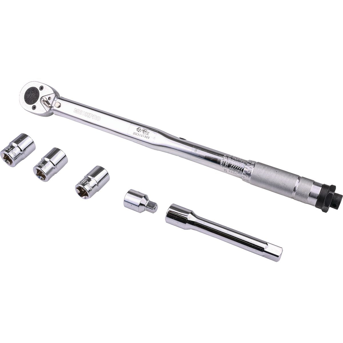 Mechpro Torque Wrench 1/2In Dr With Sockets MPBTW107