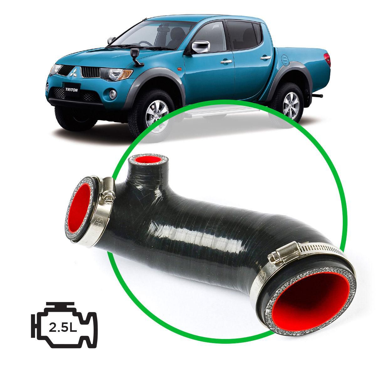 SAAS Silicone  Airbox To Turbo Intake Pipe Triton 2.5L Mn 09- SSH3301