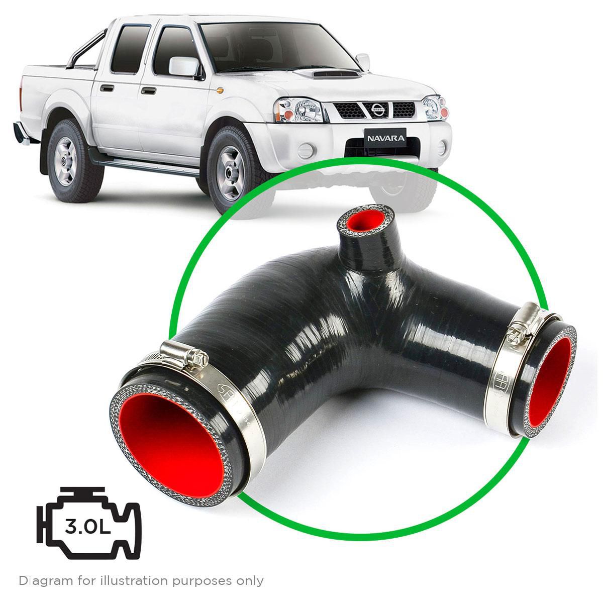 SAAS Silicone Airbox To Turbo Intake Pipe D22 Zd30 Navara SSH4301