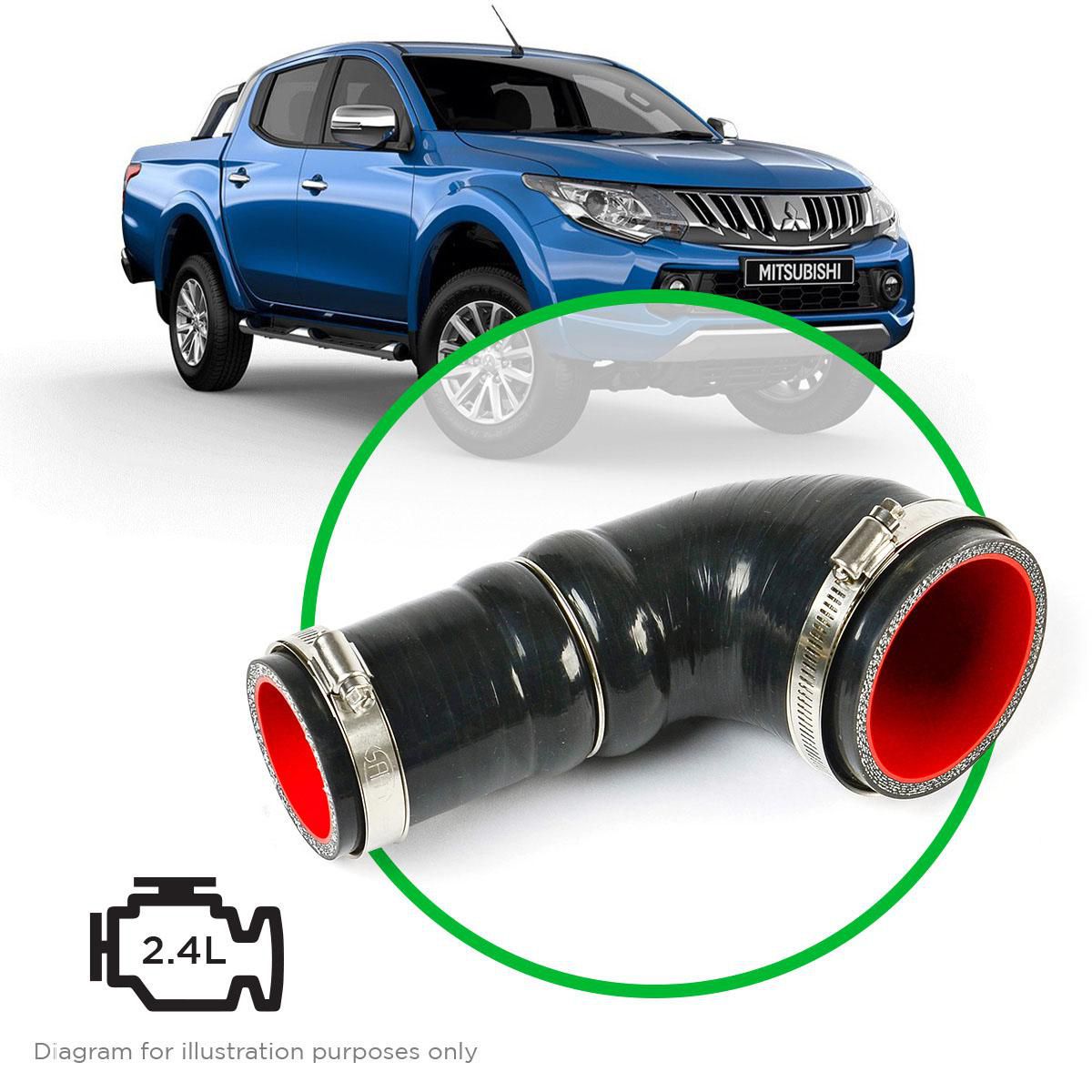 SAAS Silicone Airbox To Turbo Intake Pipe Triton 2.4L Mq 201 SSH3302