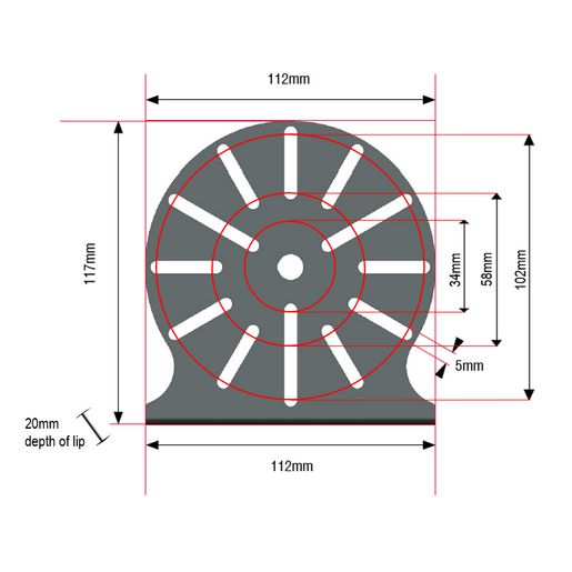 OEX Universal Beacon Bracket ACX5726