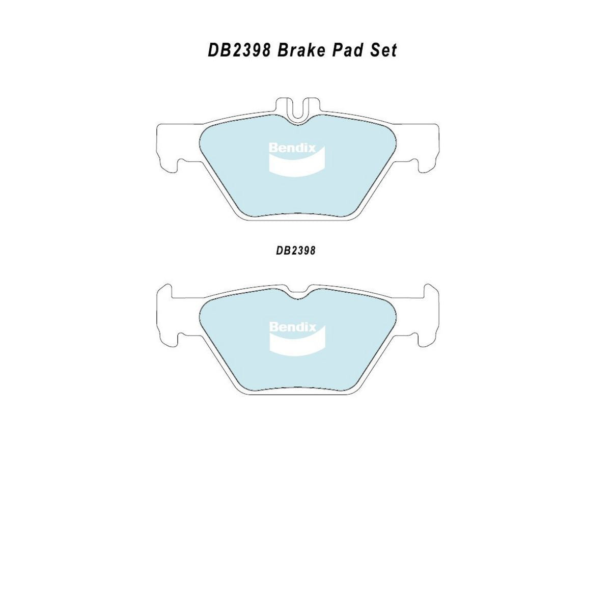 Bendix Brake Pads Set - Ev Hybrid DB2398 EV