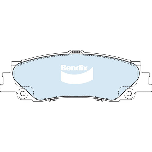 Bendix 4x4 Brake Pad Set Rear DB2640 -4WD