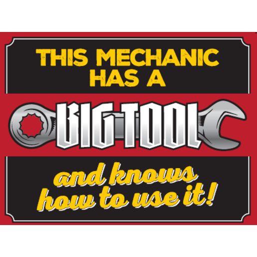 Gear Up Metal Sign - Big Tool RTSGS24TOOL
