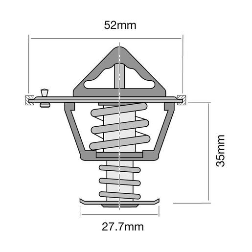 Tridon Thermostat 52Mm - 82 Degrees C TT446-180