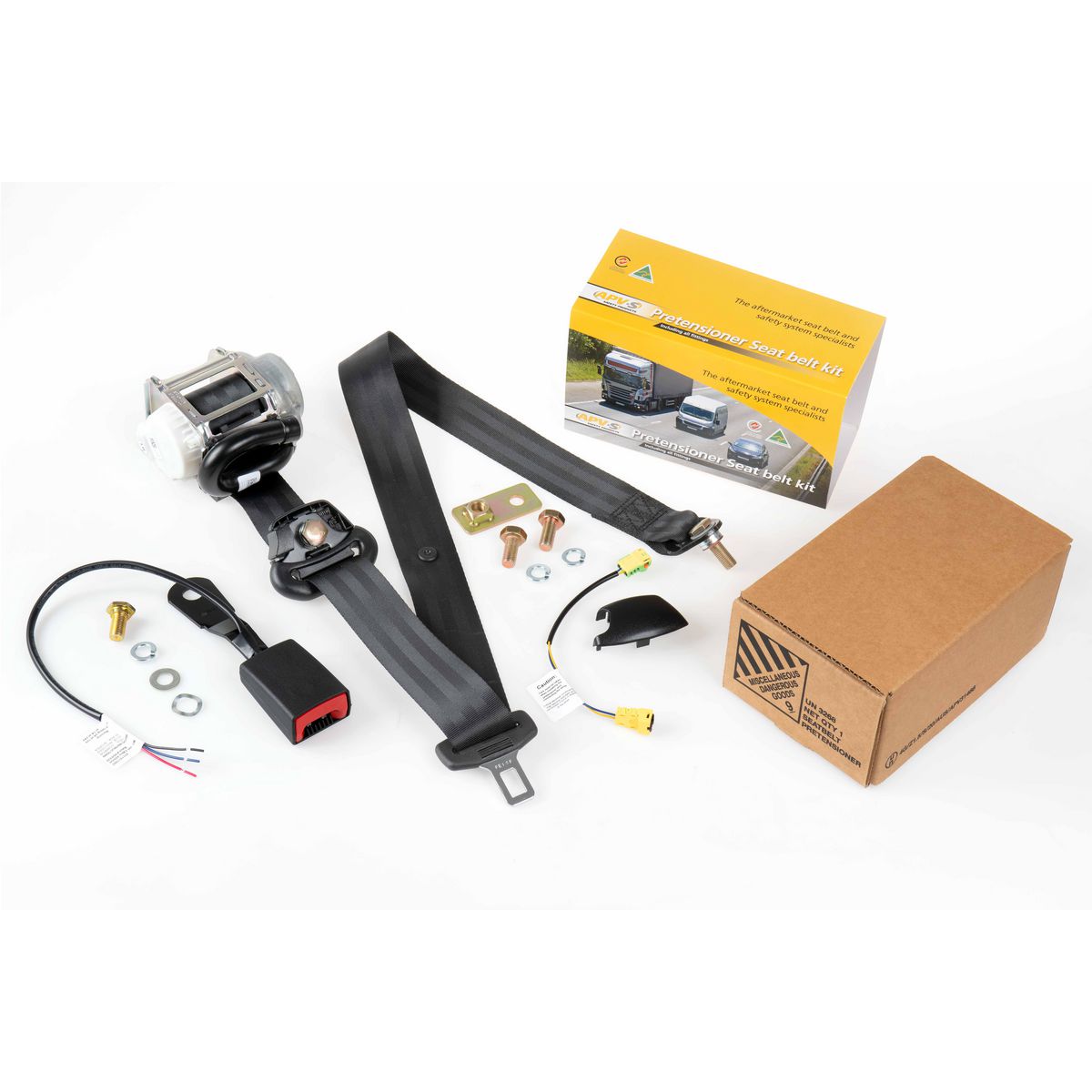 APV 90/90 In Pillar Pretensioner SLIDER + STEM 210 Grey Silver KPE9101GS